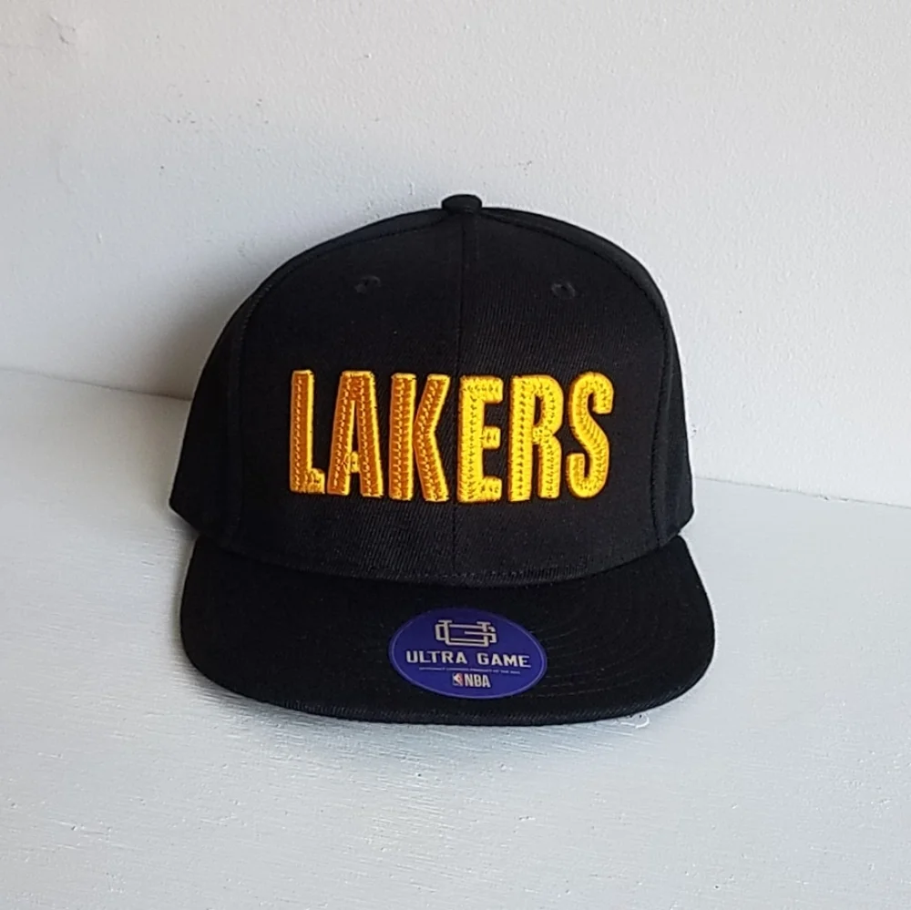Lakers NBA Official Bricked Snapback Basketball Cap